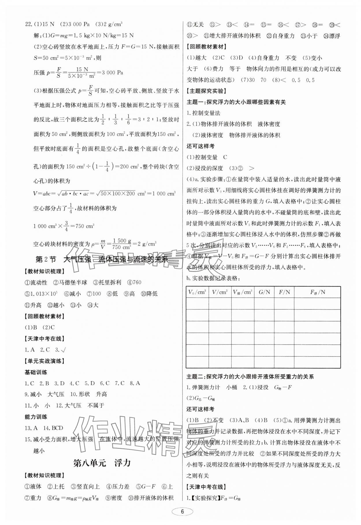 2025年初中总复习北京教育出版社物理天津专版&nbsp;第6页