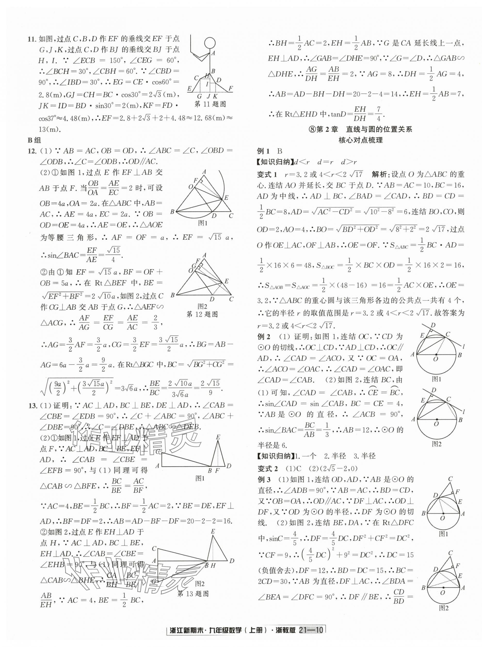 2024年浙江新期末九年级数学上册浙教版&nbsp;第10页