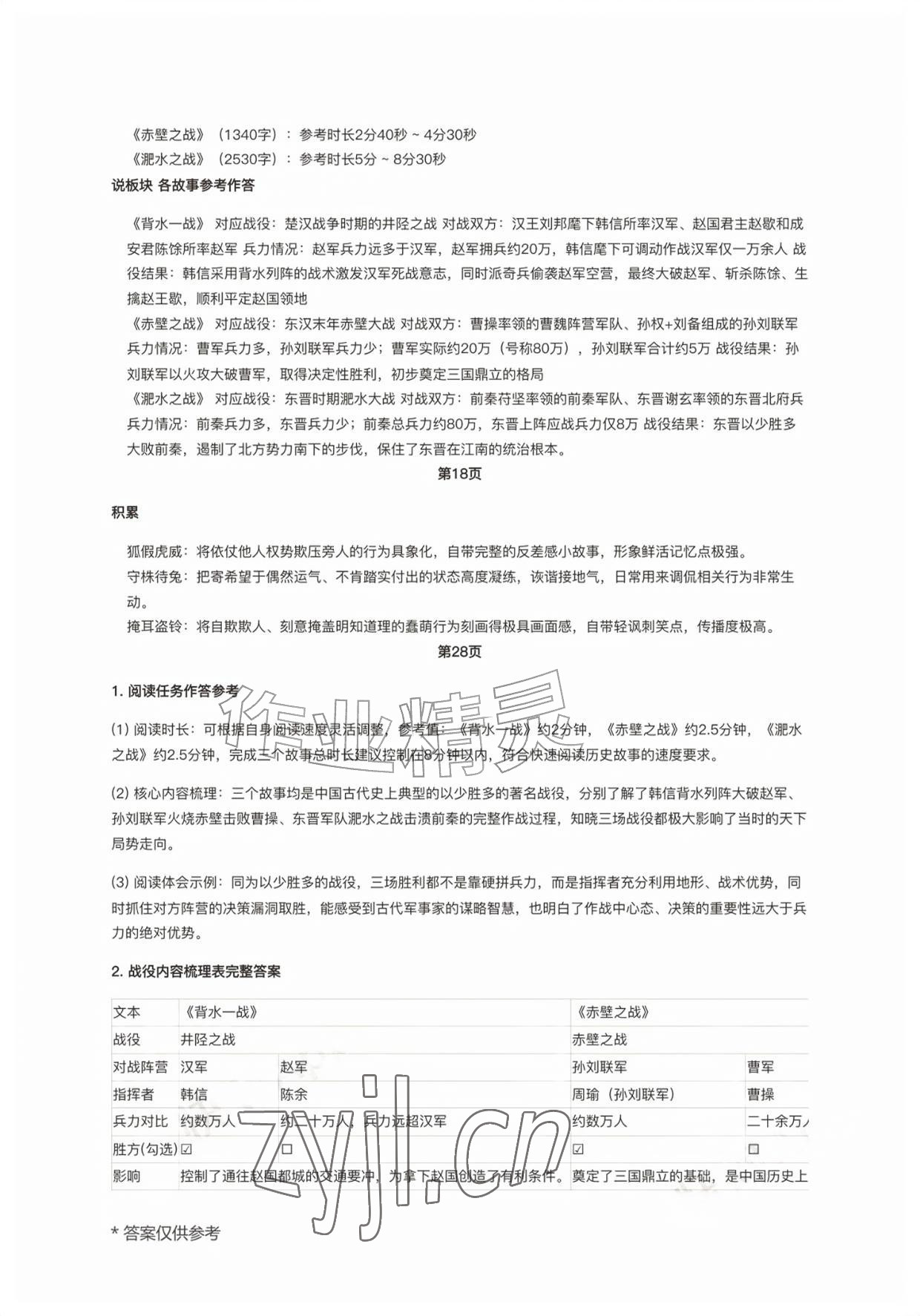 2026年同步练习册人民教育出版社高中物理必修第一册人教版江苏专版&nbsp;参考答案第3页