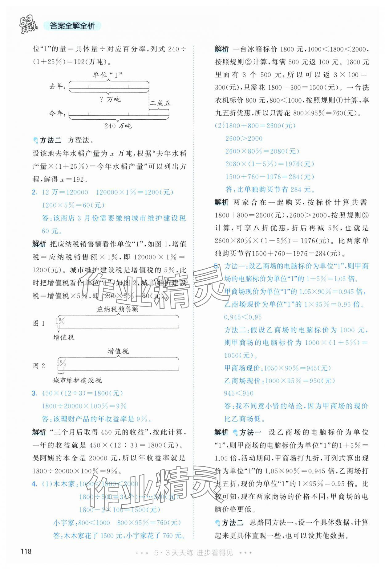 2025年53天天练六年级数学下册人教版&nbsp;第10页