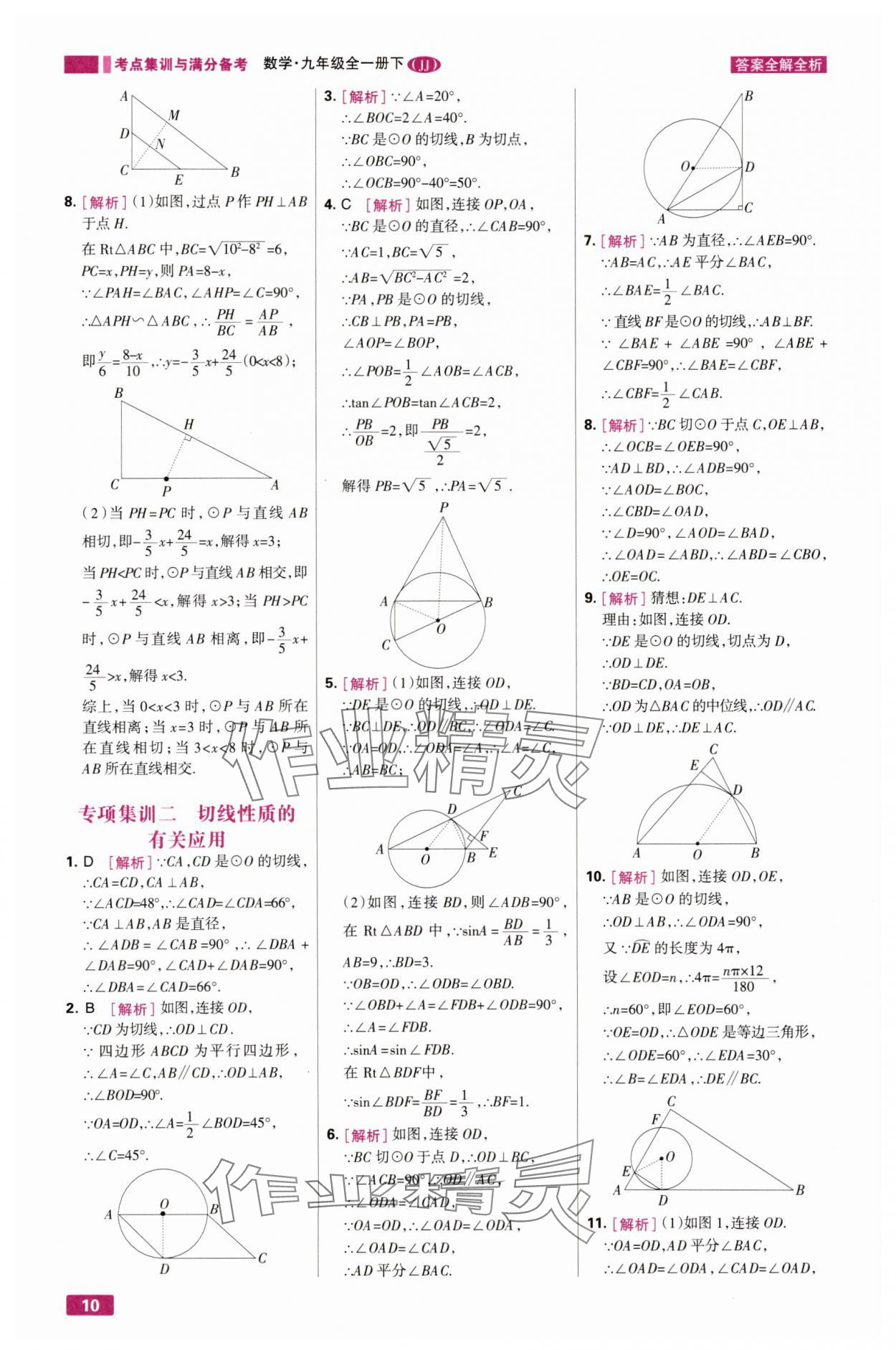 2025年考点集训与满分备考九年级数学下册冀教版&nbsp;第10页