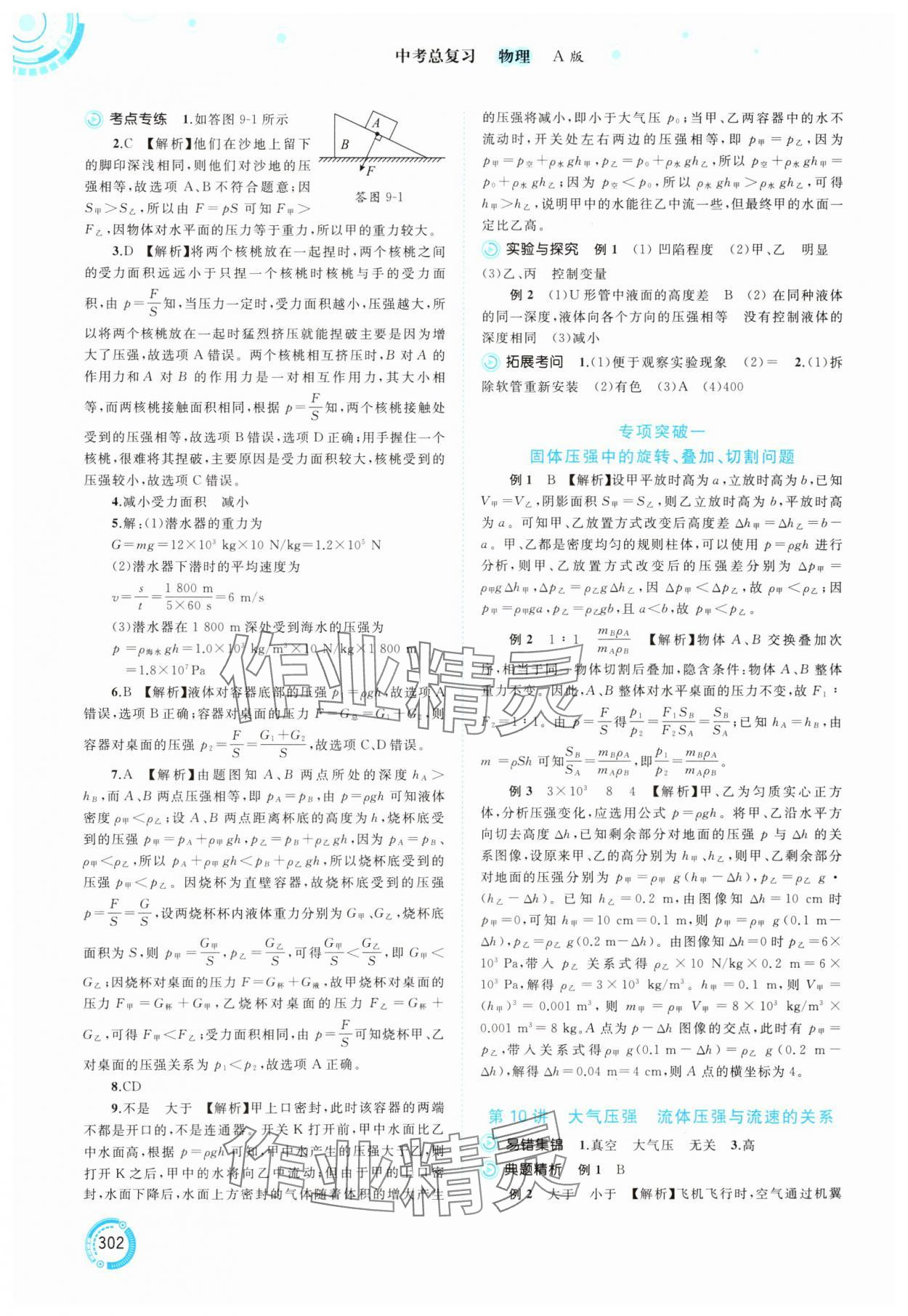 2025年中考先锋中考总复习物理&nbsp;第8页