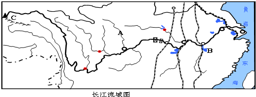 (2),写出三条穿过长江干流,且依次经过宜昌,武汉,南昌的南北向铁路线