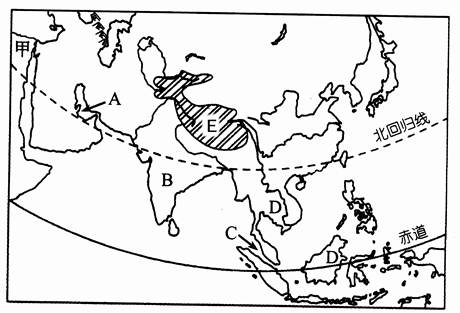 亚洲地理填图图片