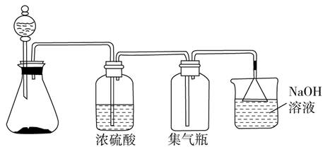 下列气体:①nh3,②no2,③no,④o2,⑤so2中,适于用如图装置制取和收集