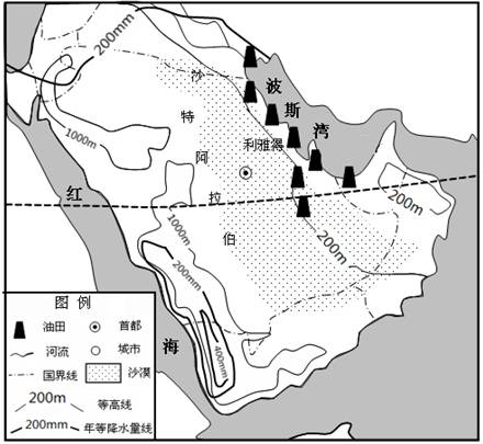 材料一波斯灣地區不僅石油資源豐富而且開採條件也十分優越石油分佈