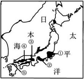 讀日本圖回答下列問題(9)