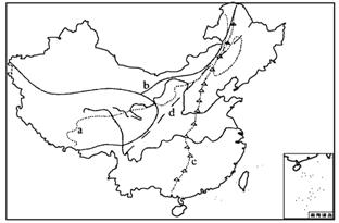 讀中國地理要素分界線圖完成12題