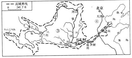 閱讀黃河流域示意圖,完成下列各題.