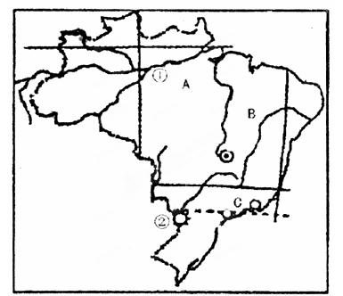 巴西地图空白图片