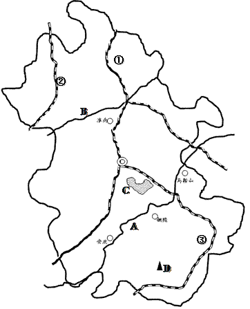 安徽省地图简笔画图片