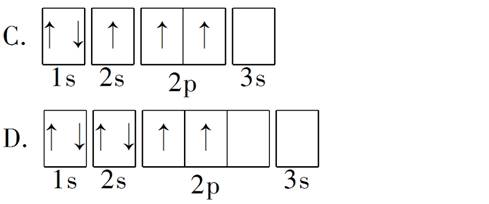 2.下列電子排布圖所表示的元素原子中,正確的是( )試題詳情