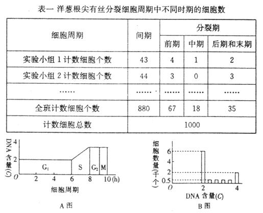 b图表示处于一个细胞周期中各个时期细胞数目的变