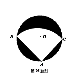 25本小題10分有一個直徑為1m的圓形鐵皮要從中剪出一個最大的圓心角為