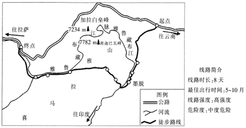 墨脫位於雅魯藏布江大峽谷深處.