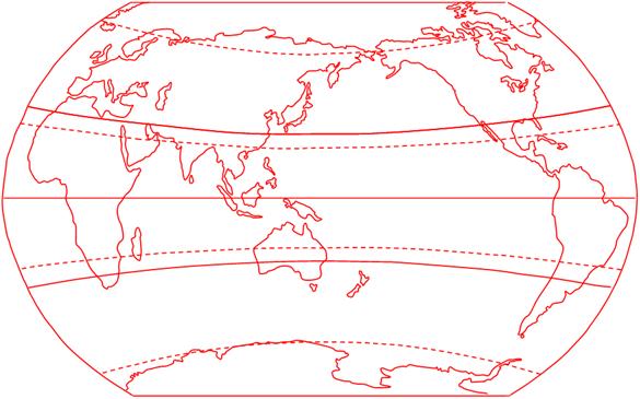 世界自然带分布图空白图片