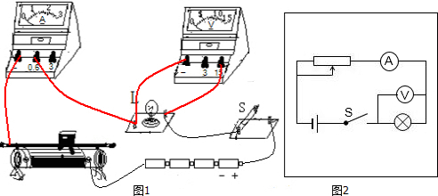 12w左右用筆畫出導線完成電路的連接並在如圖2的框內畫出相應的電路圖