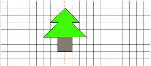 树的轴对称图形怎么画图片
