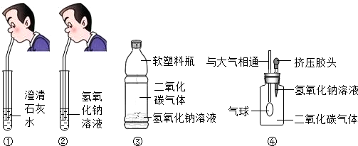 二氧化碳和氢氧化钠反应二氧化碳通入澄清石灰水氢氧化钠和二氧化碳