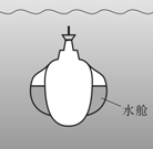 潜水艇的截面示意图如图所示它工作时可以从长江潜行到大海