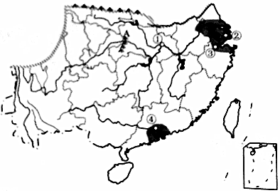 中国南方地形图手绘图片