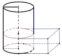 圆柱组合体三视图图片