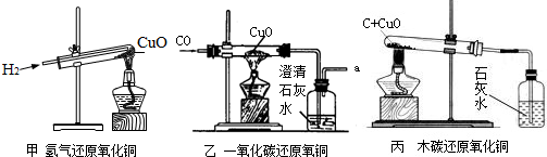 回答下列问题:(1) 用于木炭还原氧化铜的实验, 用于氢气还原氧化铜的