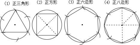 圆内接正多边形的画法图片