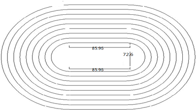50米直跑道的画法图片