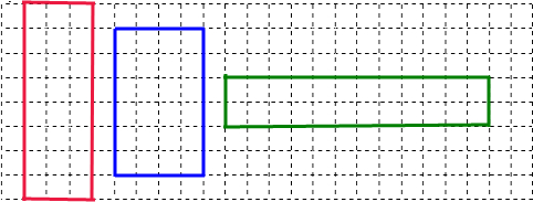 在方格纸上画出3个形状不同的面积都是24cm2的长方形记住哦是长方形