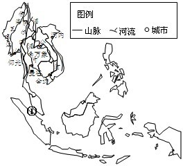 東南亞中南半島上山脈,河流多由 向 延伸,具有山河相間,縱列分佈的