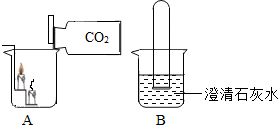 将一个充满二氧化碳的试管倒立在盛有澄清石灰水的烧杯中可以观察到的