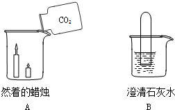 (2)如图b所示,将一个充满二氧化碳的试管倒立在盛有澄清石灰水的烧杯