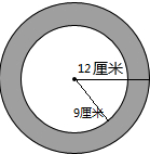 如图,计算圆环的面积