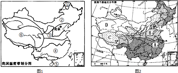 中国温度带分布图手绘图片