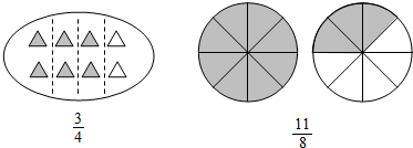 811,81图2是把一个圆的面积看作单位"1,把它平均分成8份,每份是表示3