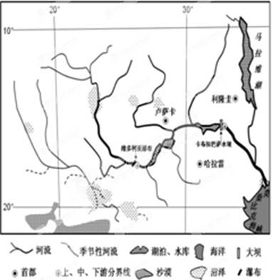 赞比西河地图图片