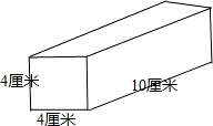 如圖是一個長方體的兩個面,請你根據有關數據,計算出這個長方體的表