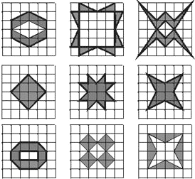 学生在方格纸上设计一个轴对称图形设计网格对称轴绘画格子对称图形图