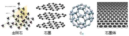 金刚石和石墨烯中碳原子的杂化方式不同b