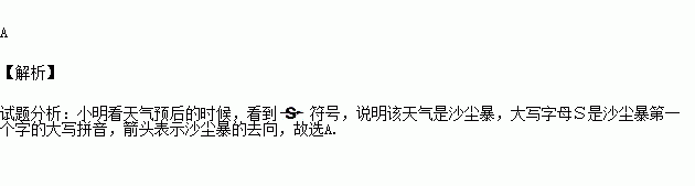 沙尘暴 b小雨c霜冻 d