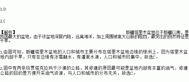 人口分布在塔里木盆地边缘的原因_塔里木盆地图片