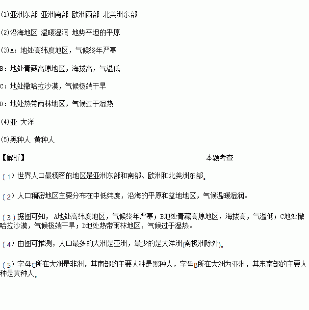 今日问题 世界上人口最稠密的地区在哪