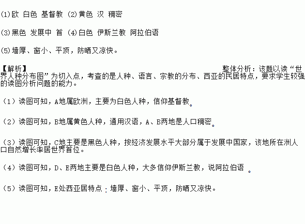 从中主要人口人种_人口与人种图片