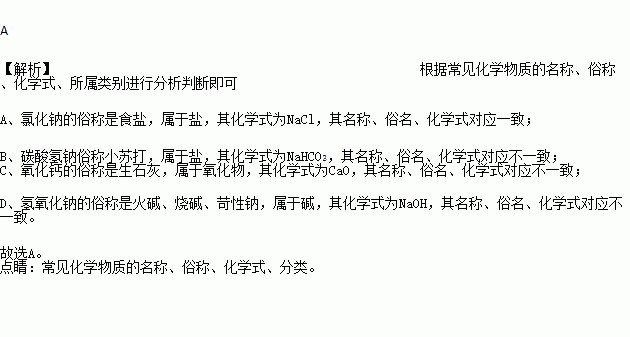 酸碳酸氫鈉 小蘇打 nahco3c氧化物氧化鈣熟石灰caod鹼氫氧化鈉純鹼n