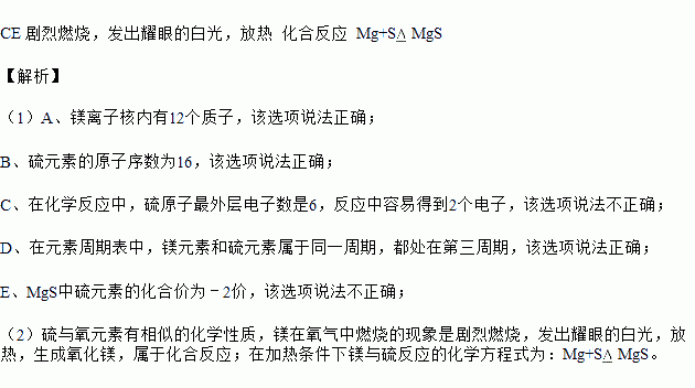 反應的基本類型是_____;在加熱條件下鎂與硫反應的化學方程式為