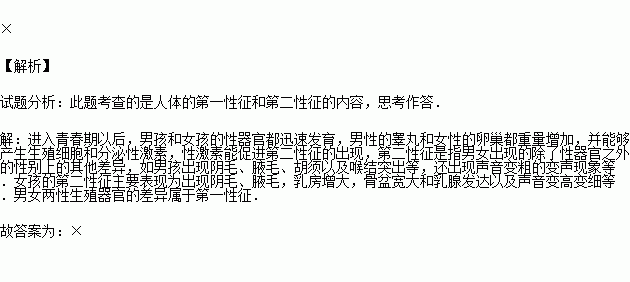 第二性征出现图片