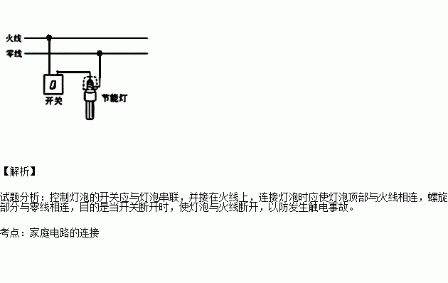 螺口灯座内怎么接线图片