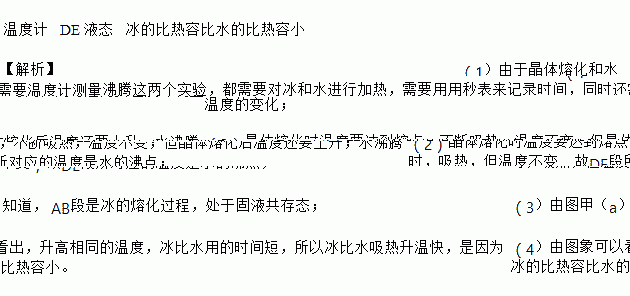 小明在實驗室探究冰熔化和水沸騰時溫度的變化特點根據測量結果畫出