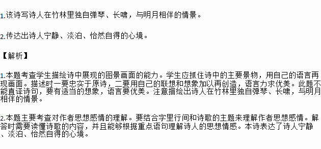 独坐幽篁简谱_独坐幽篁里图片(3)